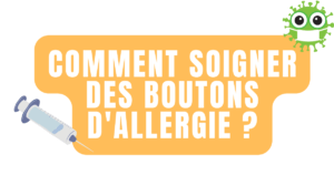 Comment soigner des boutons d'allergie ?