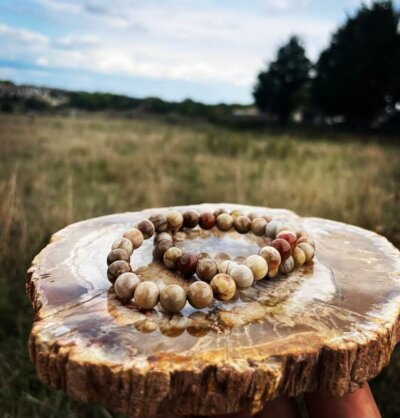 Bracelet bois fossilisé