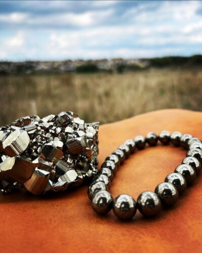 Bracelet pyrite